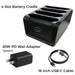 4-Slot Zebra TC70 / TC70x Battery Charger Cradle