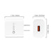 Wall Charger Adapter with USB-A to C Cable for PAX POS Terminals