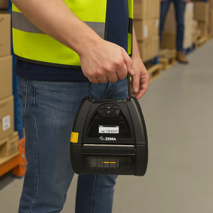 Heavy-Duty Leather Hand Strap Designed for Zebra ZQ520 Printer