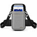 myPOS payment terminal secured in an Agoz gray holster with adjustable carrying straps and waist belt.