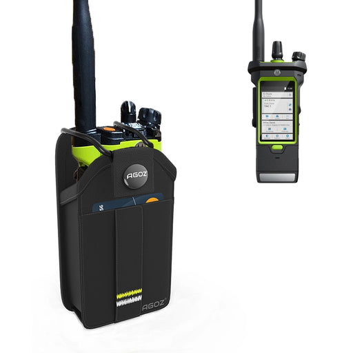 Rugged Motorola APX Next Radio Holster with Snap Closure