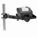 Star Micronics printer mounted on Agoz adjustable pole-mount tray with swing arm for service workstations.