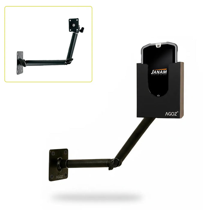 Adjustable Metal Swing Arm Mount Holder Compatible with Janam Scanners