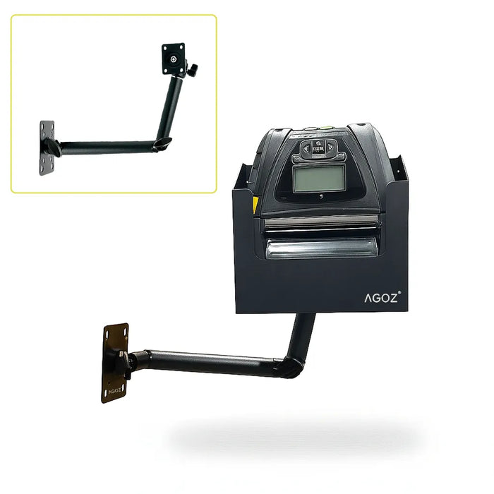 Swing Arm Bracket Mount with Metal Printer Holder for RJ-4230BL