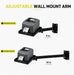AgozTech adjustable wall mount arm for Brother printer shelf shown retracted and extended