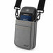 Castles POS terminal secured in gray Agoz holster with shoulder sling