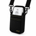 Clover Flex POS terminal secured in black Agoz holster with shoulder sling attachments