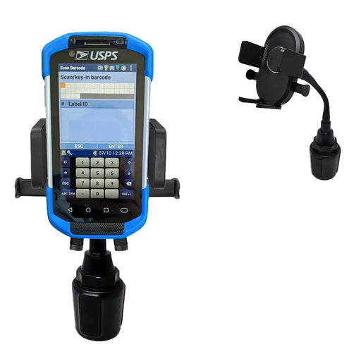 Cup Holder Cradle Mount for USPS Scanner