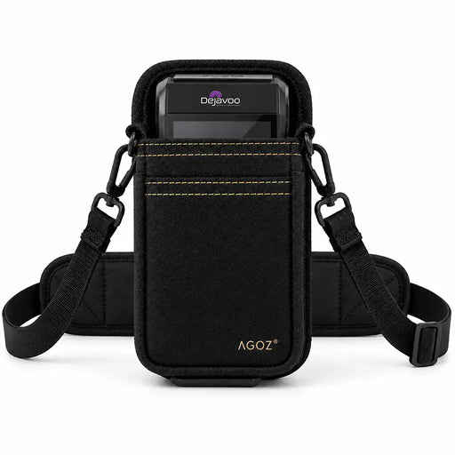 Black Agoz Dejavoo POS holster with adjustable crossbody sling