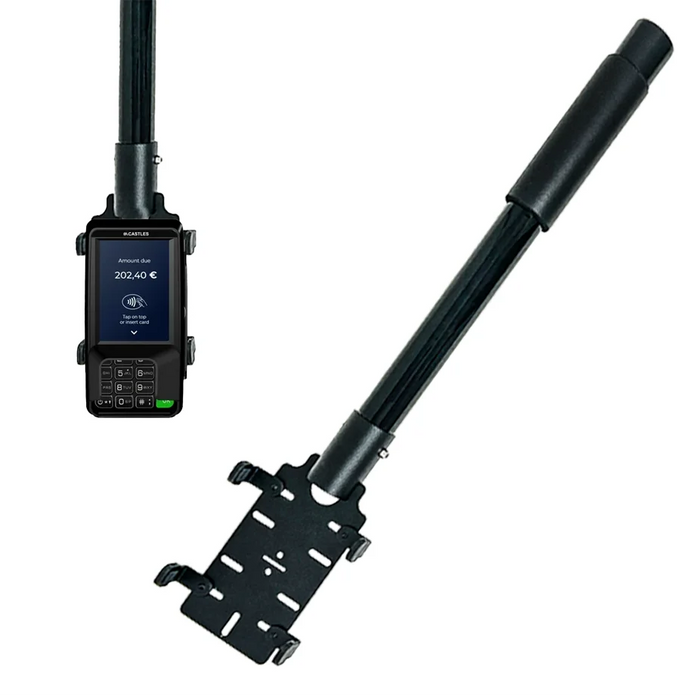 Durable Handheld Mount for Castles V3P3 Drive-Thru Use