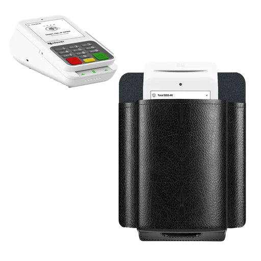 Durable Leather Clover Compact POS Case with Belt Clip