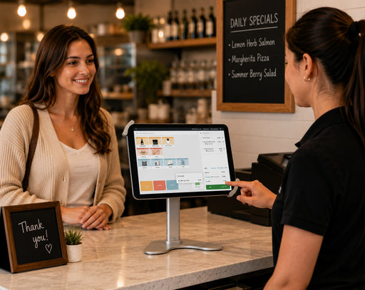 Heavy-Duty Countertop POS Tablet Stand - High-Profile