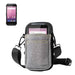 Point Mobile handheld scanner in gray AgozTech crossbody holster with shoulder sling