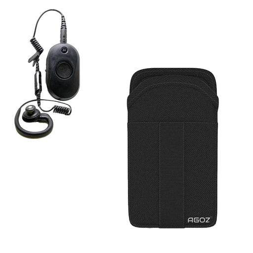 Rugged Motorola CLP1010e Holster with Card Holder