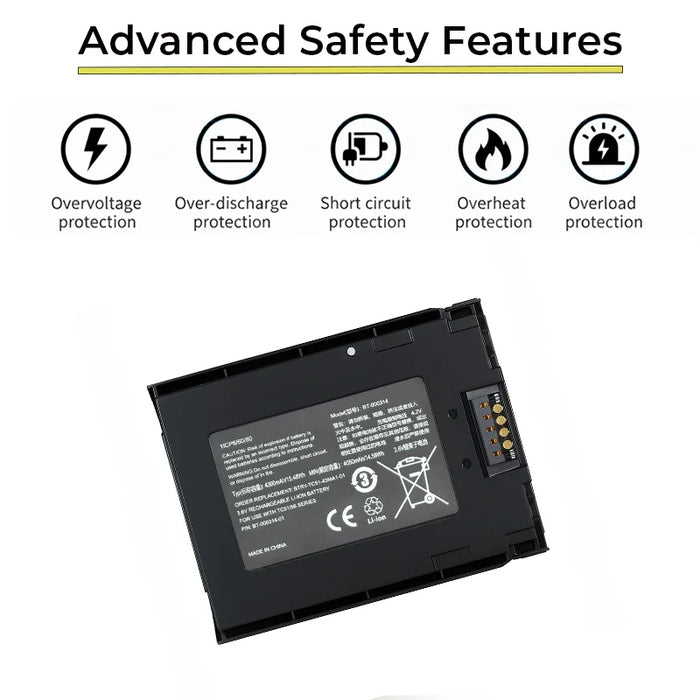 Replacement Battery for Zebra TC56 Handheld Scanner