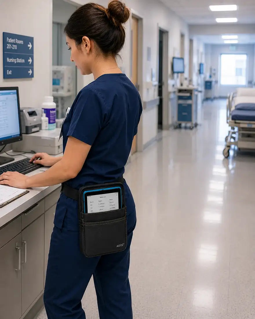 Samsung Galaxy Tab Active holster in hospital