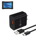 Wall Charger with USB-A to USB-C for Zebra Rugged Tablet