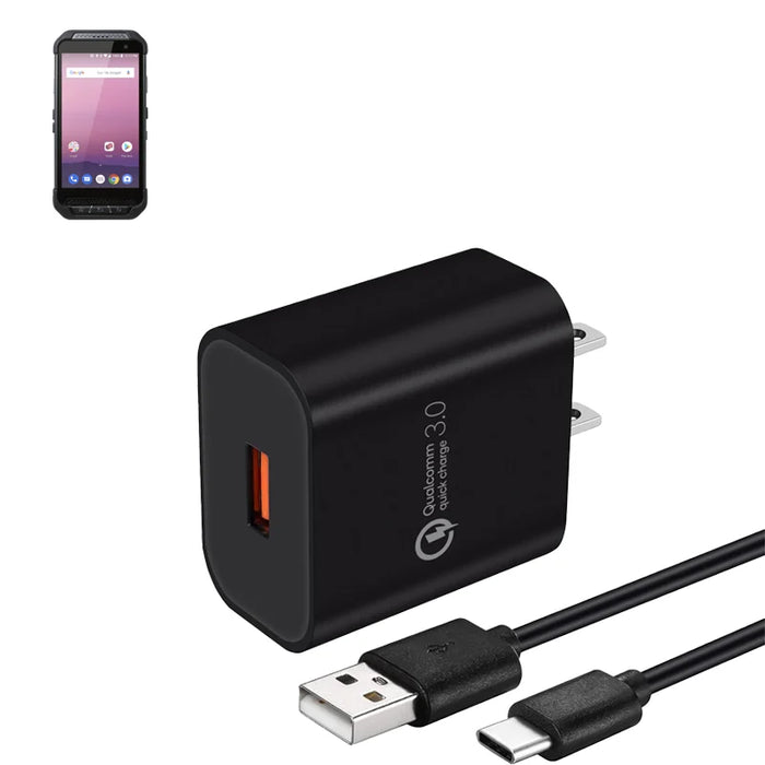 Wall Charger with USB C Cable for Point Mobile PM85 / PM86 Handheld