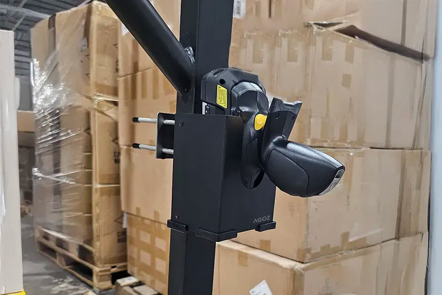 Zebra Barcode Scanner Metal Forklift Mount Holder | AgozTech