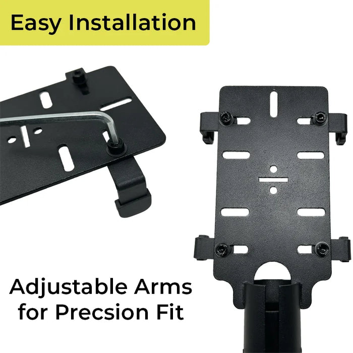 Adjustable clamp system for AgozTech drive-thru handheld mount for Shopify POS Terminal