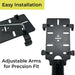 Adjustable clamp system for AgozTech drive-thru handheld mount for Shopify POS Terminal