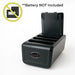 4-Slot Zebra TC72 Scanner Battery Charger Cradle