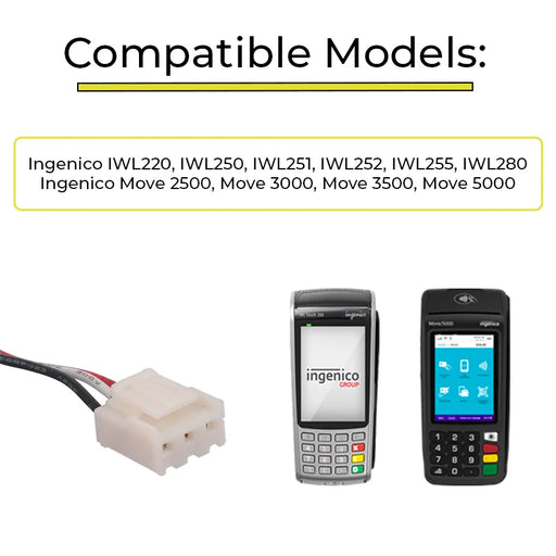 AGOZ Ingenico IWL220 Wireless POS Replacement Battery