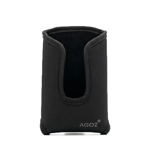 Front view of AgozTech black holster case for Zebra TC58 scanner with trigger handle