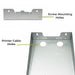 Stainless Steel Epson TM-U220D Receipt Printer Shelf - Wall Mounted