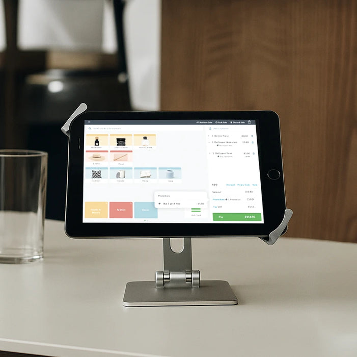 Heavy-Duty Countertop Retail Tablet Stand - Low-Profile
