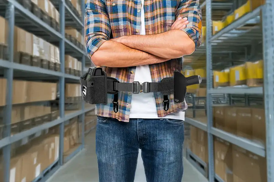 Waist Belt Case for TSC Alpha-40L Printer and Scanner w/ Grip