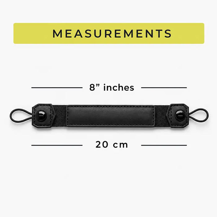 Measurement image showing the AgozTech printer hand strap length of 8 inches / 20 cm for Brother mobile printers.
