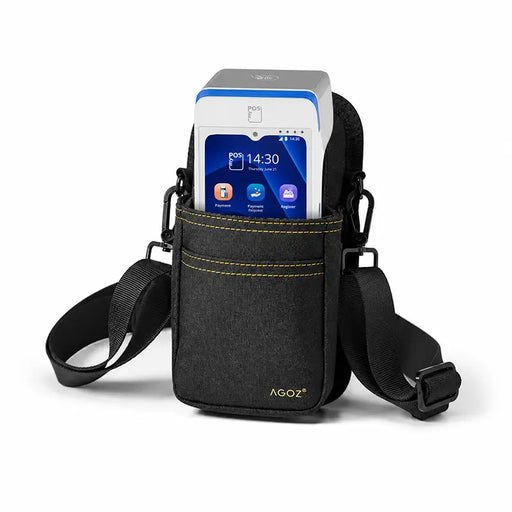 Black myPOS Mobile Terminal Holster with Shoulder Sling