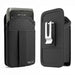 AgozTech black holster case for Honeywell CT47 mobile computer, front and back view