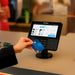 Low-Profile Swivel Stand Metal Mount for Verifone Keypad POS Terminals; models M400, M424, M425, M440, and M450, MX915, MX925