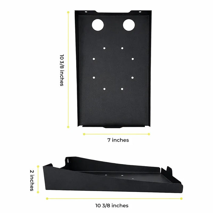 Stainless Steel Zebra ZD621 Direct Thermal Wall Mounted Printer Shelf