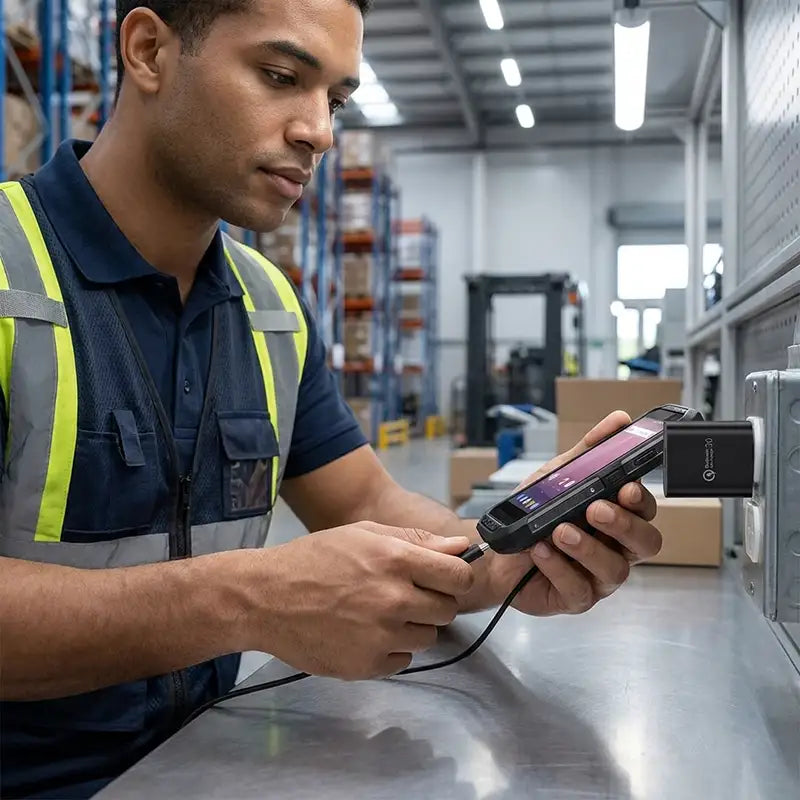Prepare Newland Handhelds at Shared Charging Stations